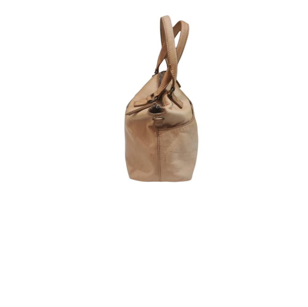 American Leather Co. Tan 100% Leather Purse Handbag Satch - Picture 8 of 14